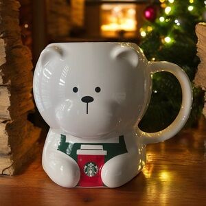 🌲 NWT 2025 Starbucks Bearista 12oz Ceramic Mug